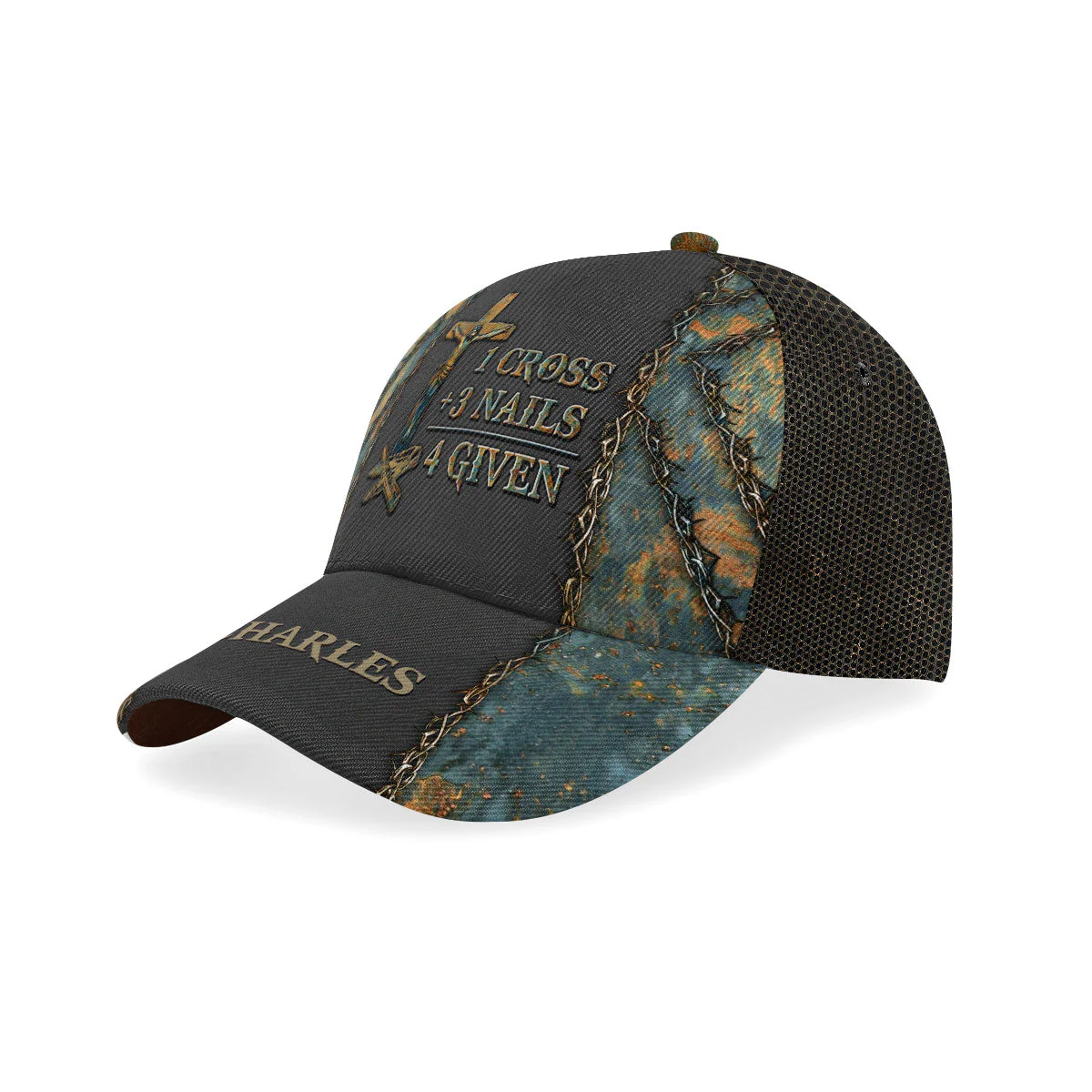 1 Cross 3 Nails 4 Given - Personalized Classic Cap - Thoughtful Gift For Christians - NH96 - Image 2