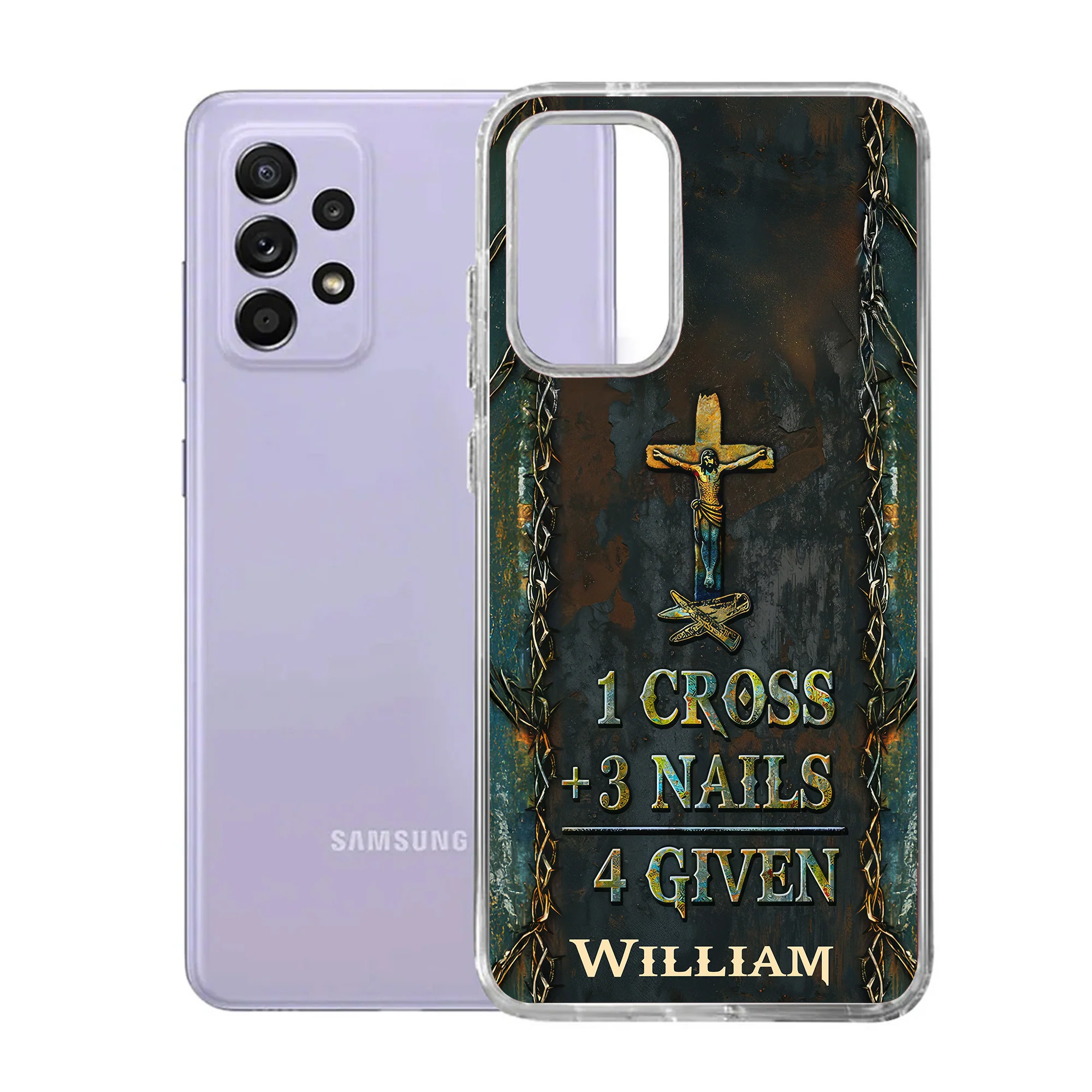 1 Cross 3 Nails 4 Given - Personalized Phone Case TD118 - Image 6
