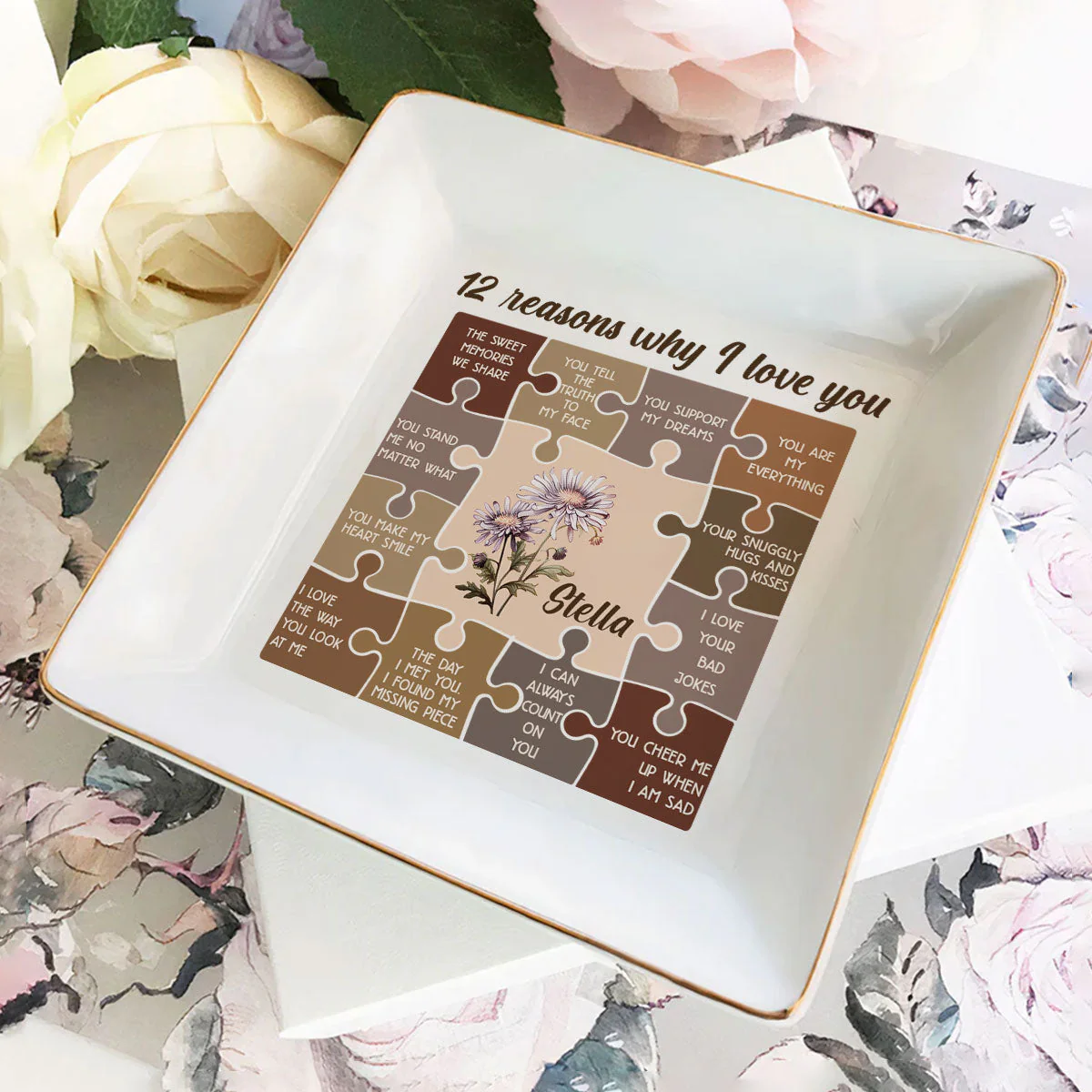 12 Reasons I Love You - Personalized Jewelry Dish - Gift For Besties, Friends, Sisters NA94 - Image 2
