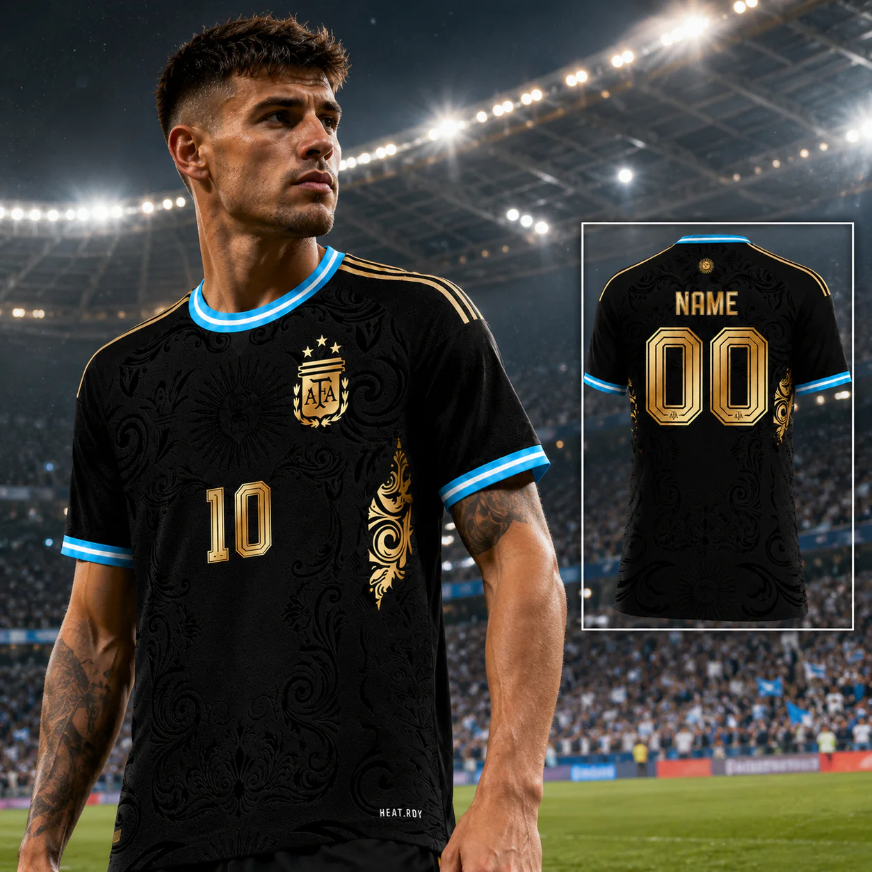 2026 Argentina Shining Football Champion - Personalized Soccer Jersey - Gift For Football Lovers, Sport Fans