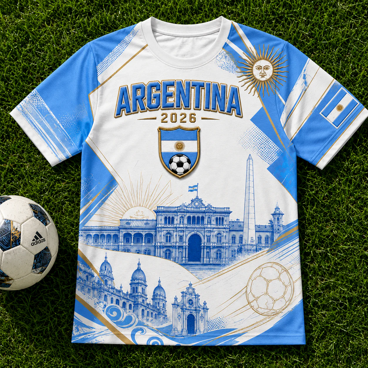 2026 Argentina Shining Football Championship - Personalized Soccer Jersey - Gift For Football Lover, Sport Fans - Image 3