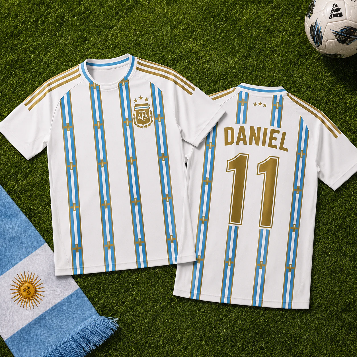 2026 Argentina World Football Champion - Personalized Soccer Jersey - Gift For Football Lovers, Sport Fans - Image 3