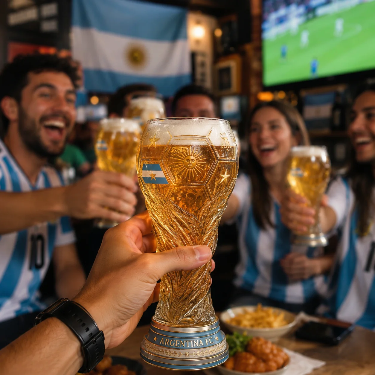 2026 Argentina World Football Championship - Trophy Beer Glass - Gift For Football Lovers, Sport Fans - Image 5