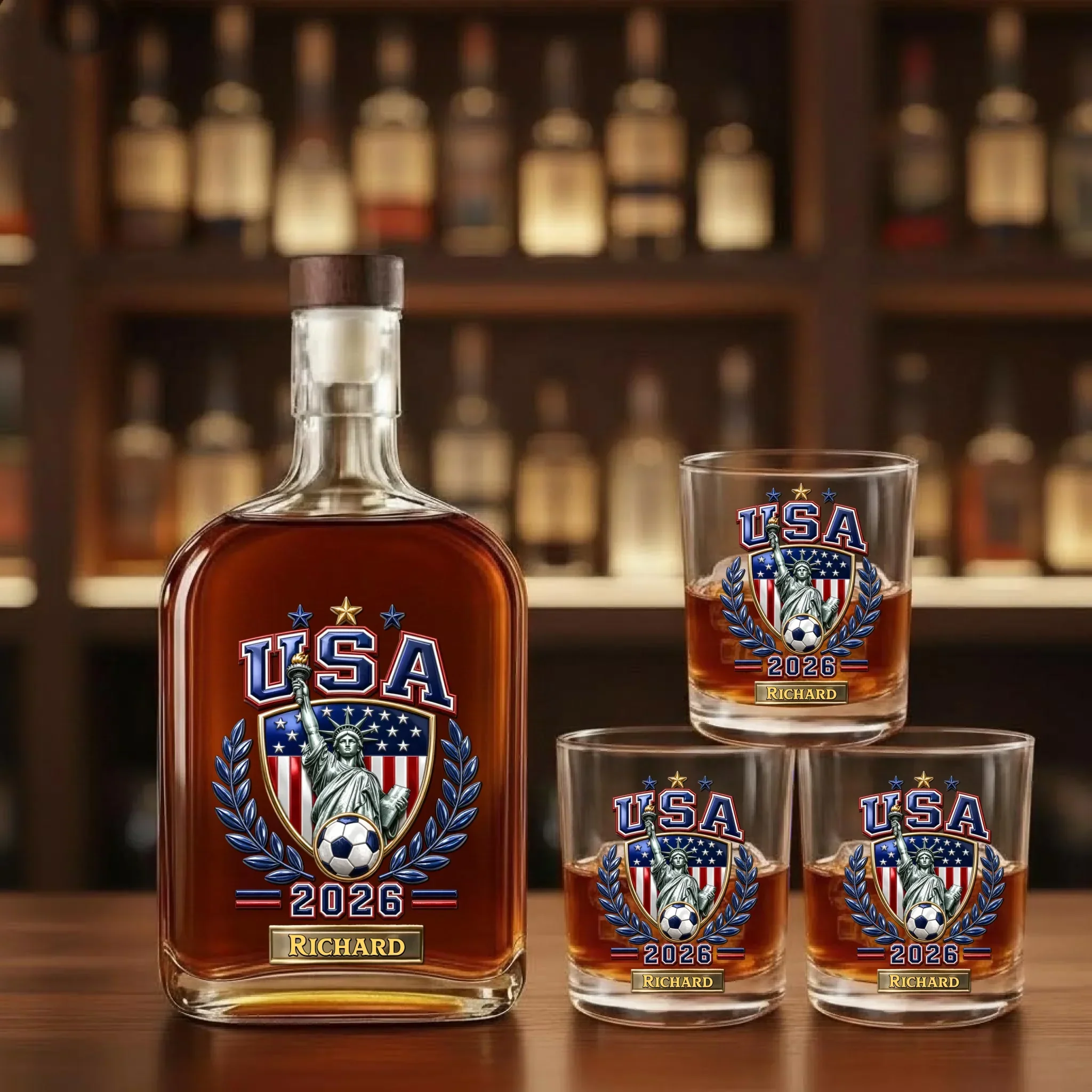 2026 Global Soccer Championship - Personalized Whiskey Glass - Gift For Football Lovers, Soccer Fans - Image 10