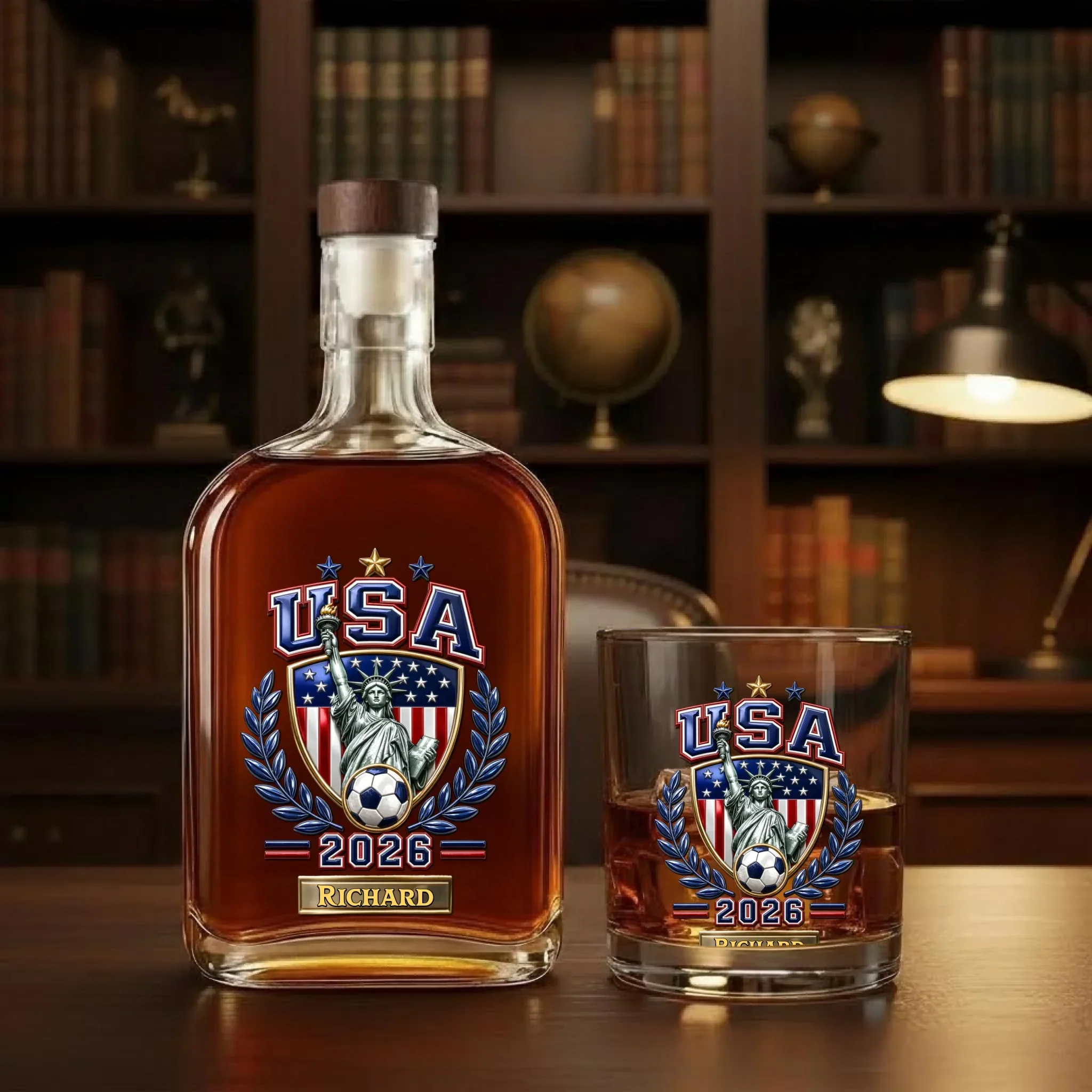 2026 Global Soccer Championship - Personalized Whiskey Glass - Gift For Football Lovers, Soccer Fans - Image 6
