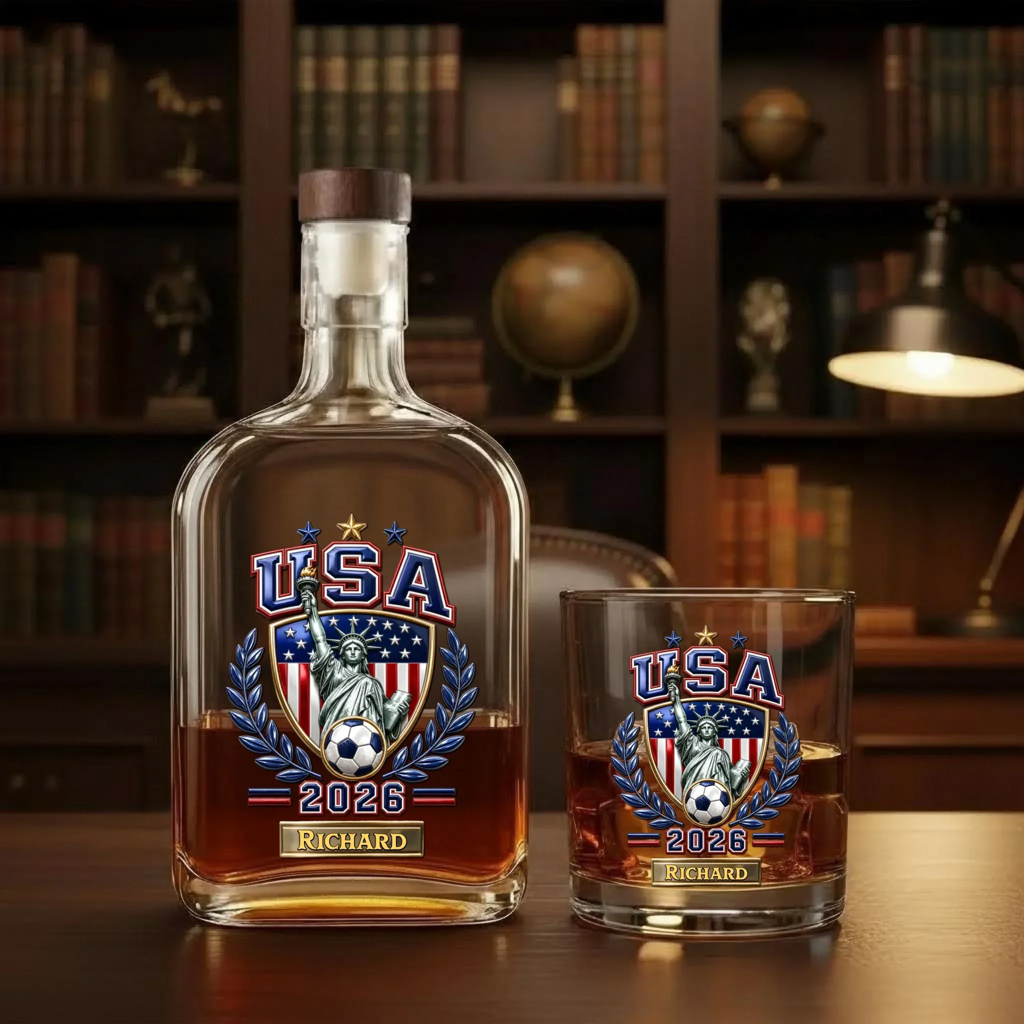 2026 Global Soccer Championship - Personalized Whiskey Glass - Gift For Football Lovers, Soccer Fans - Image 8