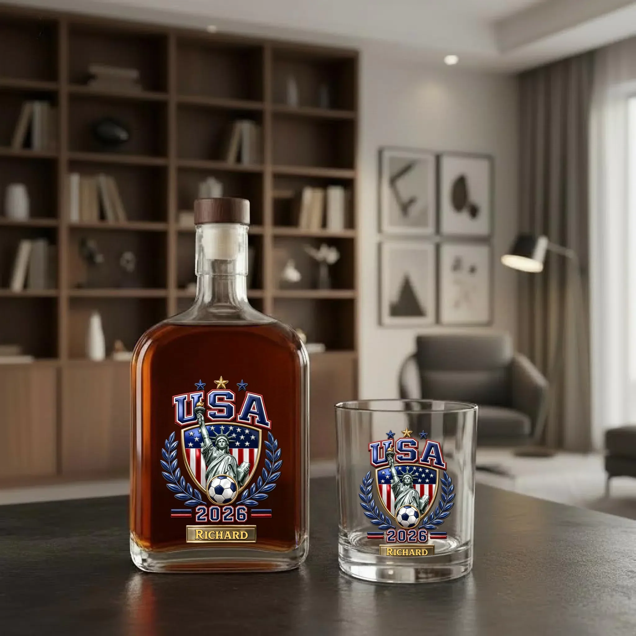 2026 Global Soccer Championship - Personalized Whiskey Glass - Gift For Football Lovers, Soccer Fans - Image 9