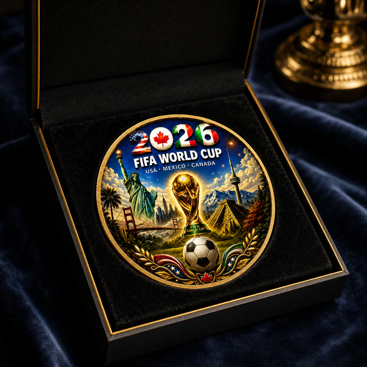 2026 Global Soccer Championship Trophy - Commemorative Coin - Gift For Fans - Image 6