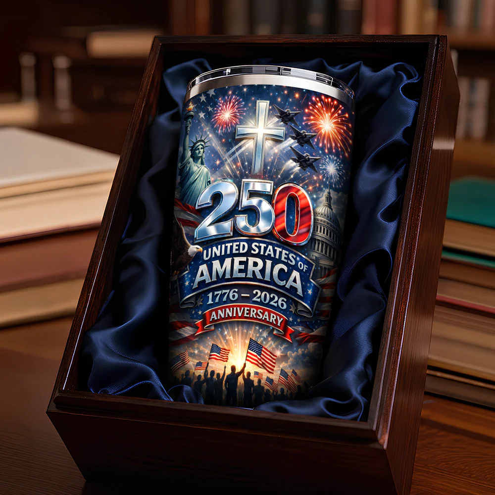 250 United States Of America 1776-2026 Anniversary - Personalized Tumbler - Gift For Patriotic | HN02 - Image 2
