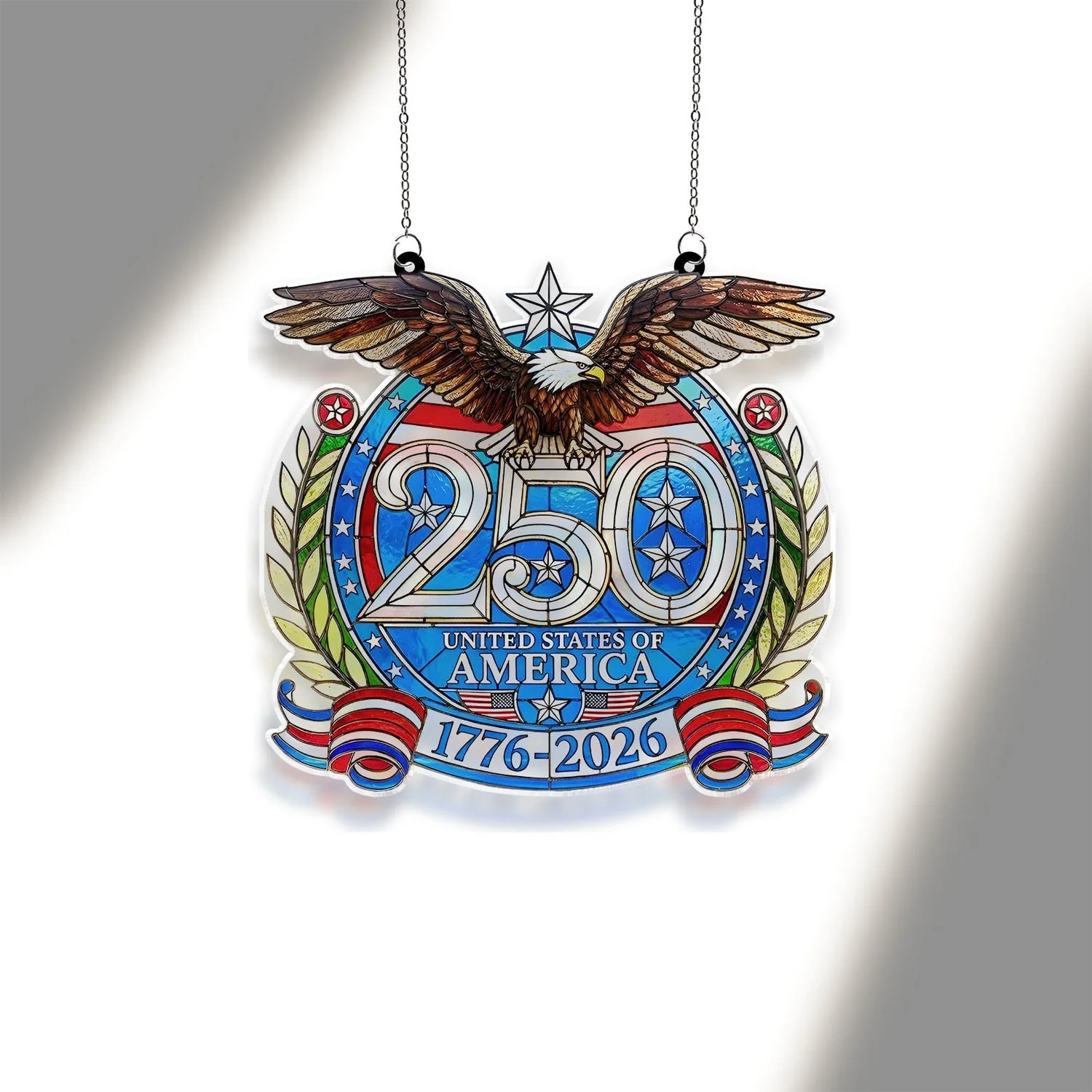 250 United States Of America Eagle - Window Hanging Suncatcher - Patriotic Gift For Family HN02 - Image 2