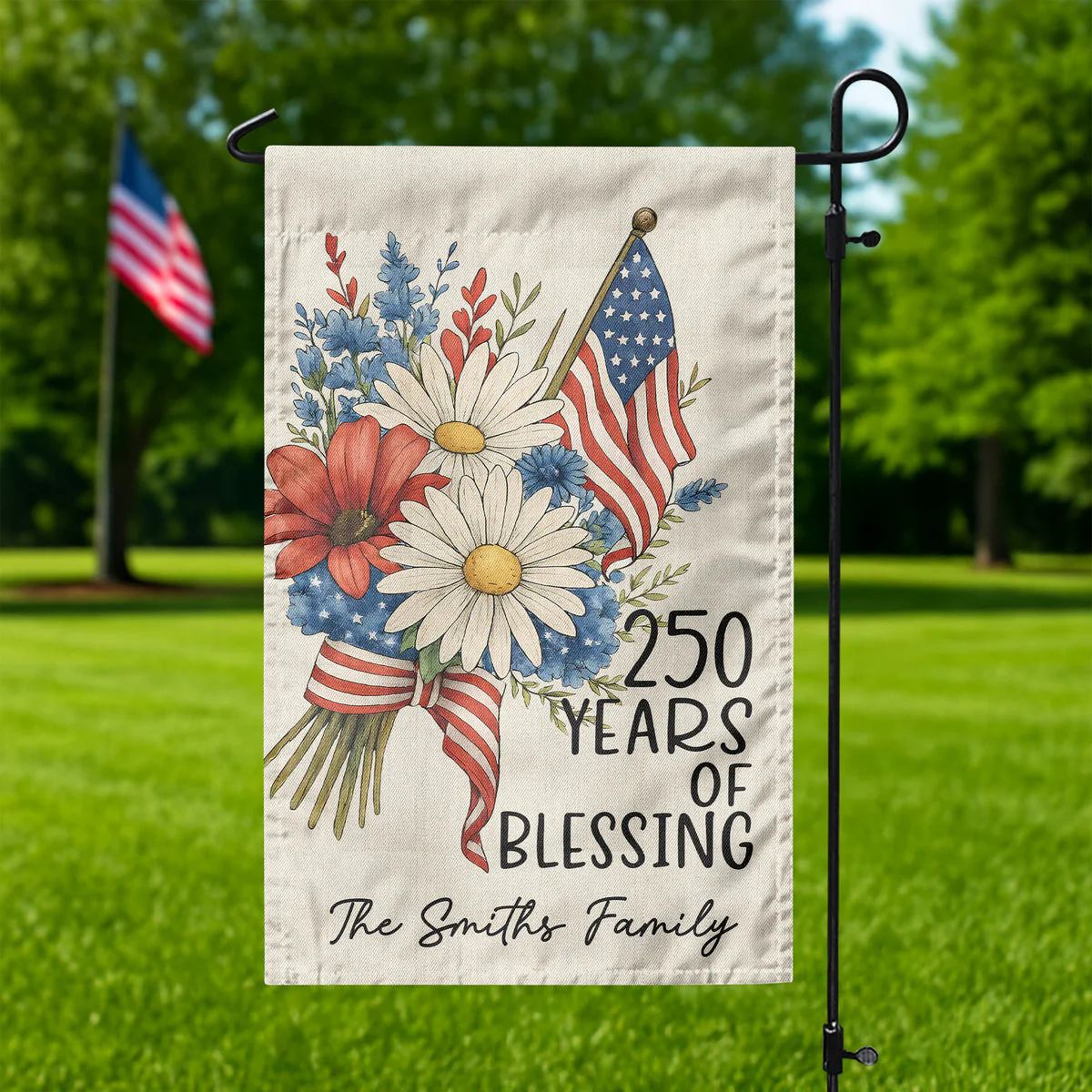 250 Years Of Blessing America - Personalized Flag - Patriotic Gift For Family HN02 - Image 5