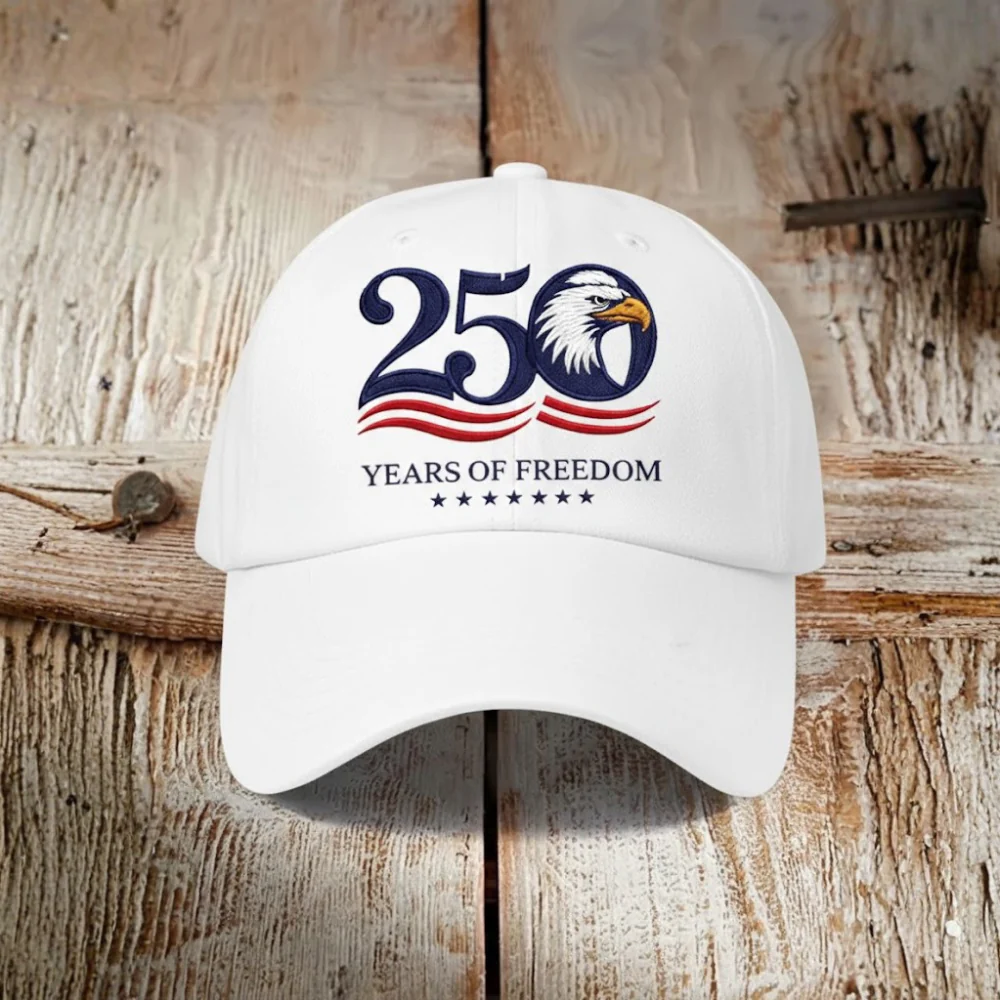 250 Years Of Freedom Eagle - Embroidered Cap - Gift For Patriotic HN02