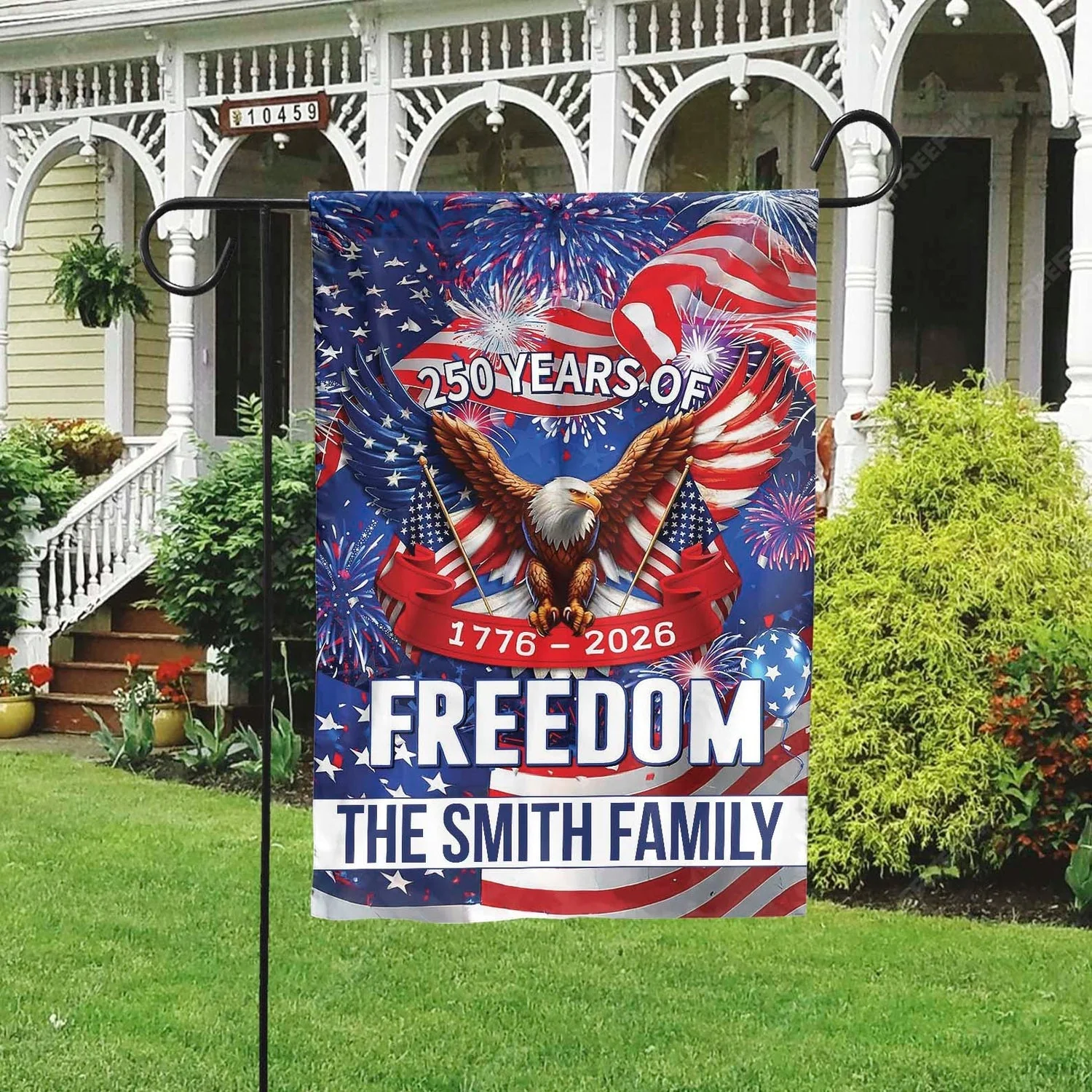 250 Years of Freedom Eagle - Personalized Flag - Patriotic Gift For Family, American Christian | HN02 - Image 2