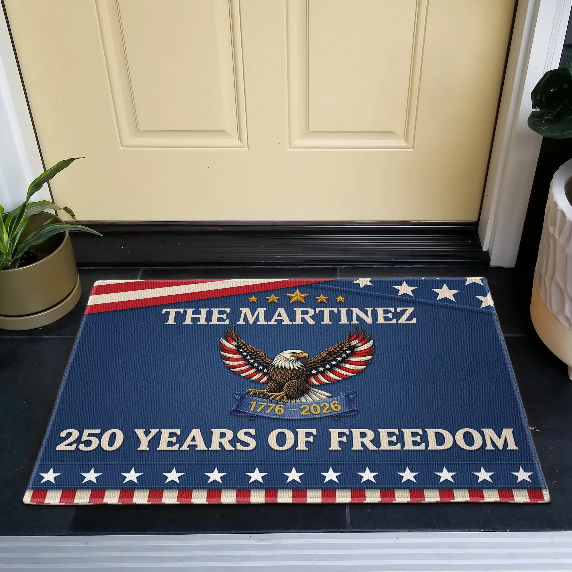 250 Years Of Freedom - Personalized Doormat