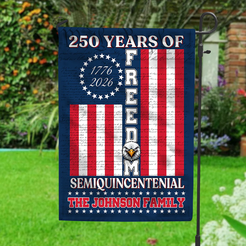 250 Years Of Freedom USA - Personalized Flag - Patriotic Gift For Family HN02 - Image 4