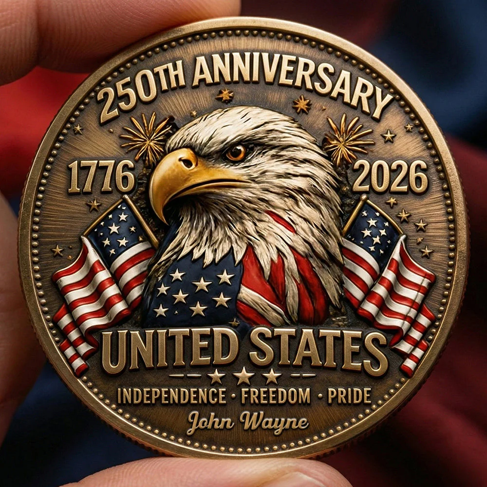 250 Years Of Pride - Personalized Commemorative Coin - Gift For Patriotic | HN02 - Image 3