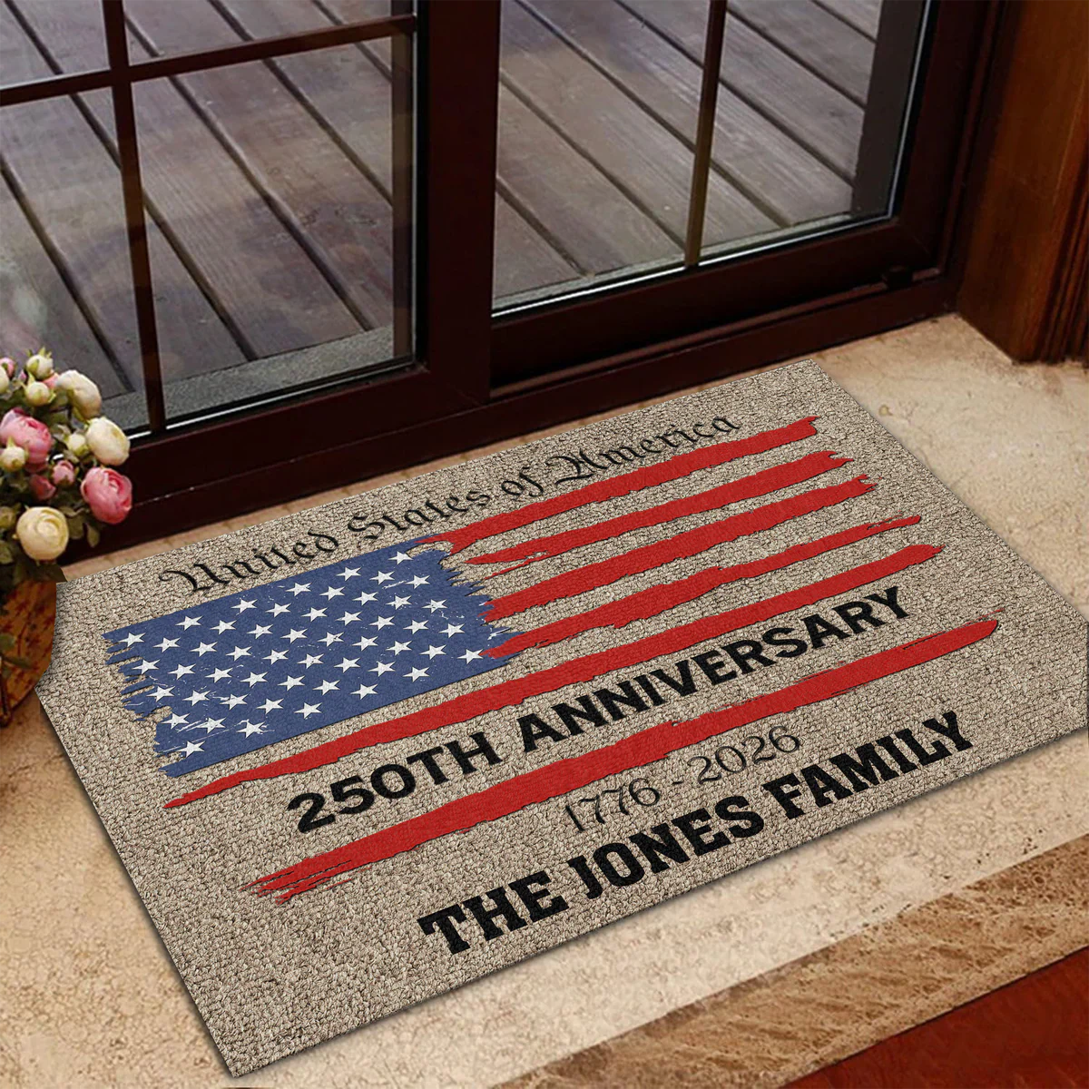 250TH Anniversary 1776-2026 - Personalized Doormat - Patriotic Gift For Family HN02