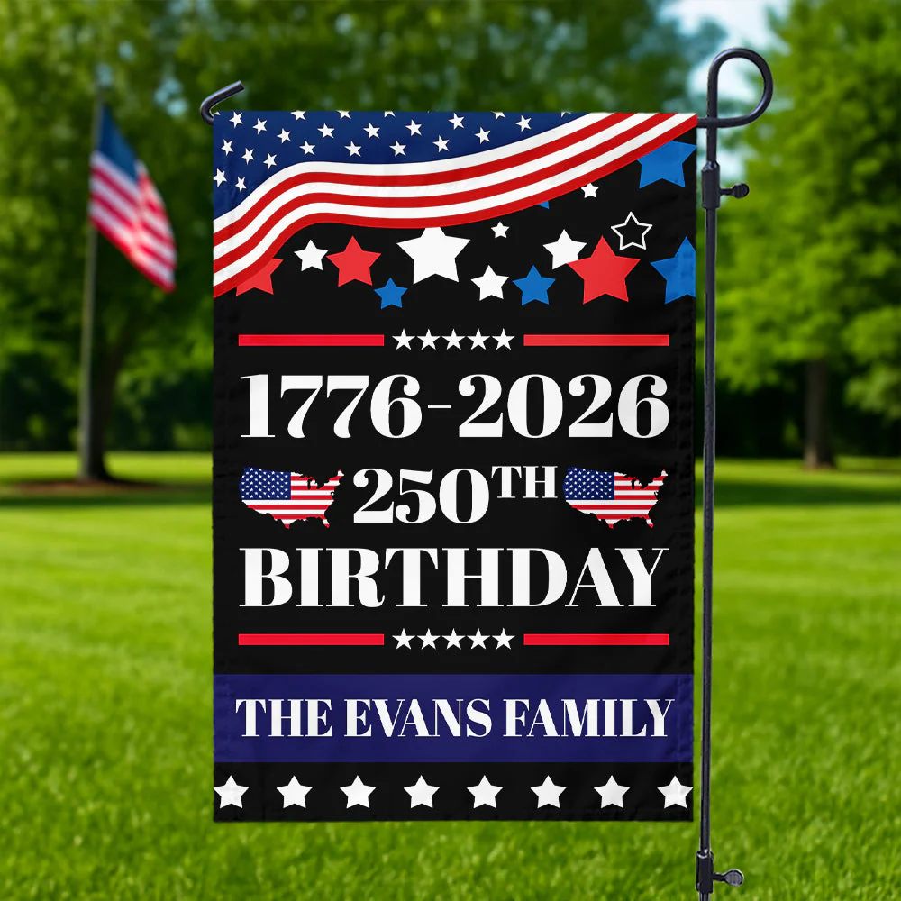 250th Anniversary 1776 - 2026 - Personalized Flag - Patriotic Gift For Family HN02 - Image 5