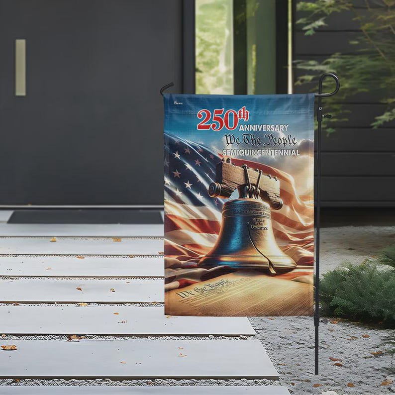 250th Anniversary American Liberty Bell Semiquincentennial Flag -  Gift For Patriotic, Veterans | HN02 - Image 3