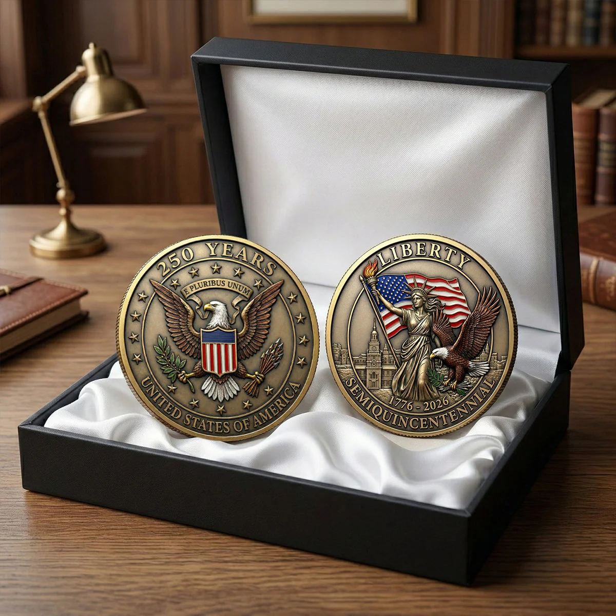 250th Anniversary Of Independence - Commemorative Coin - Gift For Patriotic | HN02 - Image 3