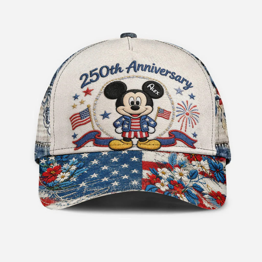 250th Anniversary With Magic Mouse - Personalized Classic Cap - Gift For Patriots HH01 - Image 3