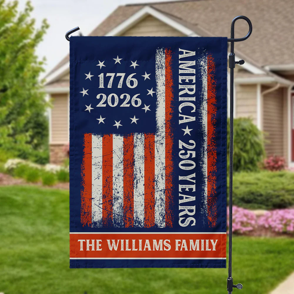 250th Birthday 1776-2026 America - Personalized Flag - Patriotic Gift For Family HN02 - Image 7