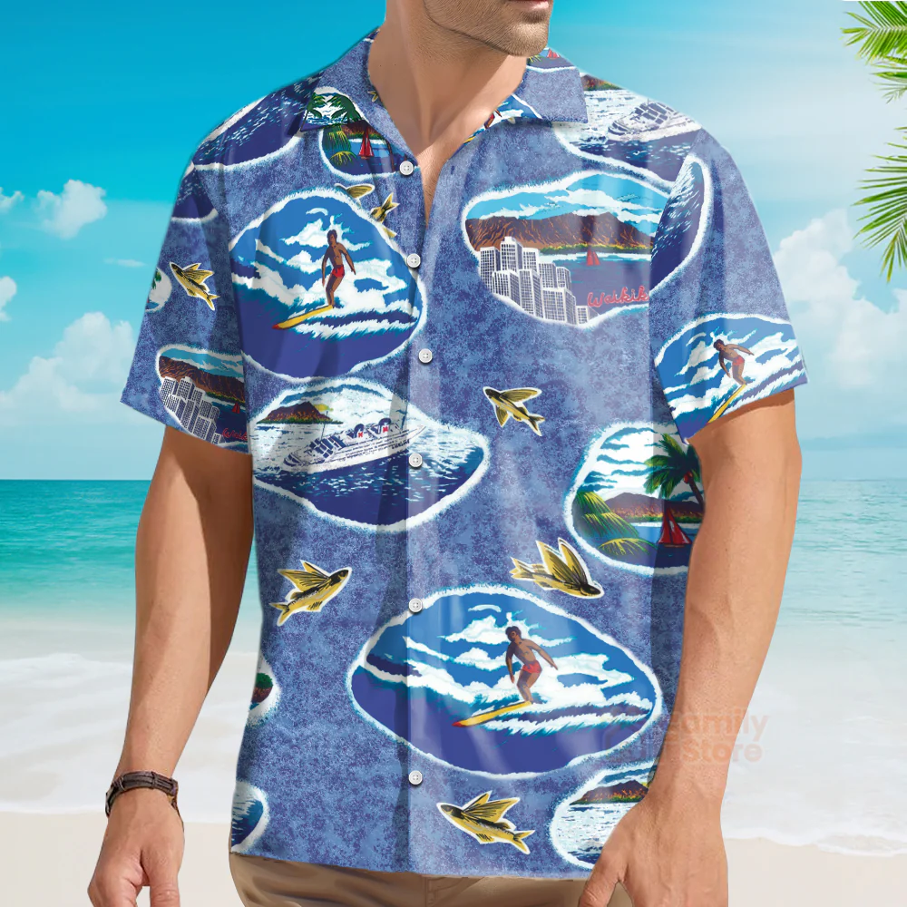 Honolulu Goose In Top Gun Custom Hawaiian Shirt - Image 3