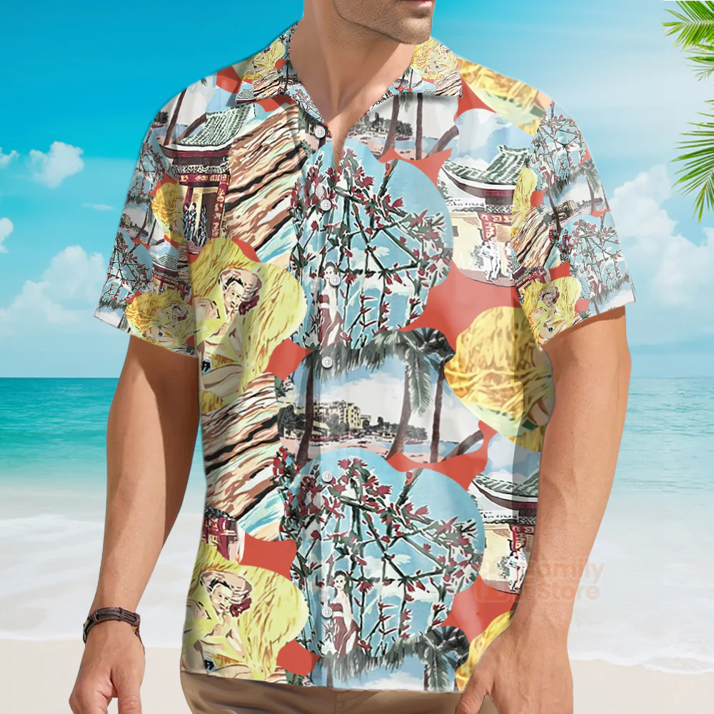 Jim Carrey In Ace Ventura Pet Detective - Costumes Movies Hawaiian Shirt - Image 3