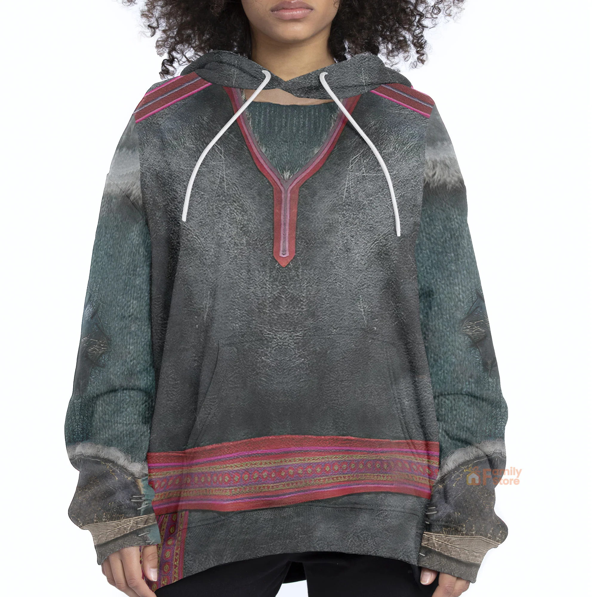 Kristoff Frozen Costume Cosplay Hoodie - Image 5