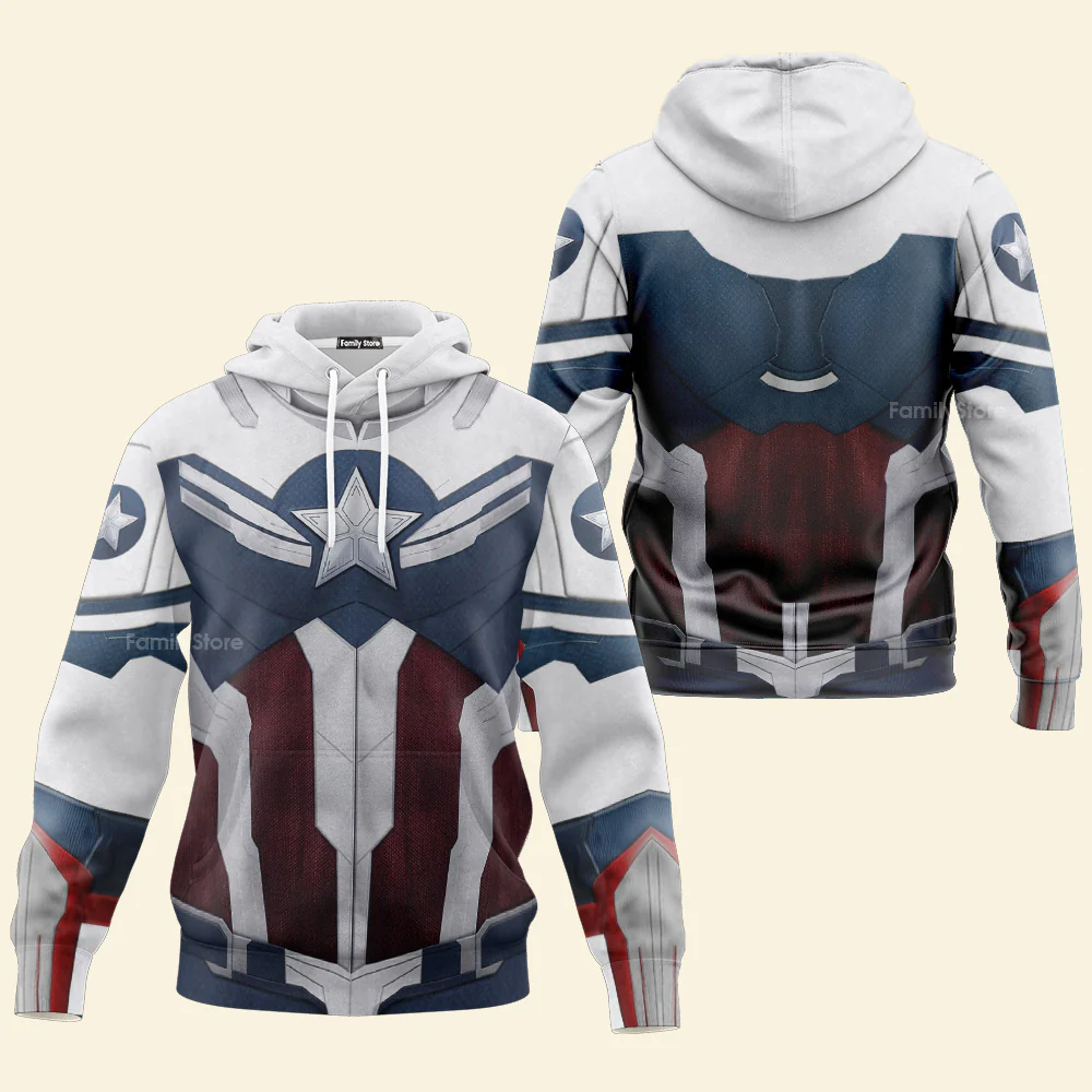 Sam Wilson Captain America Hoodie For Men And Women - Image 2