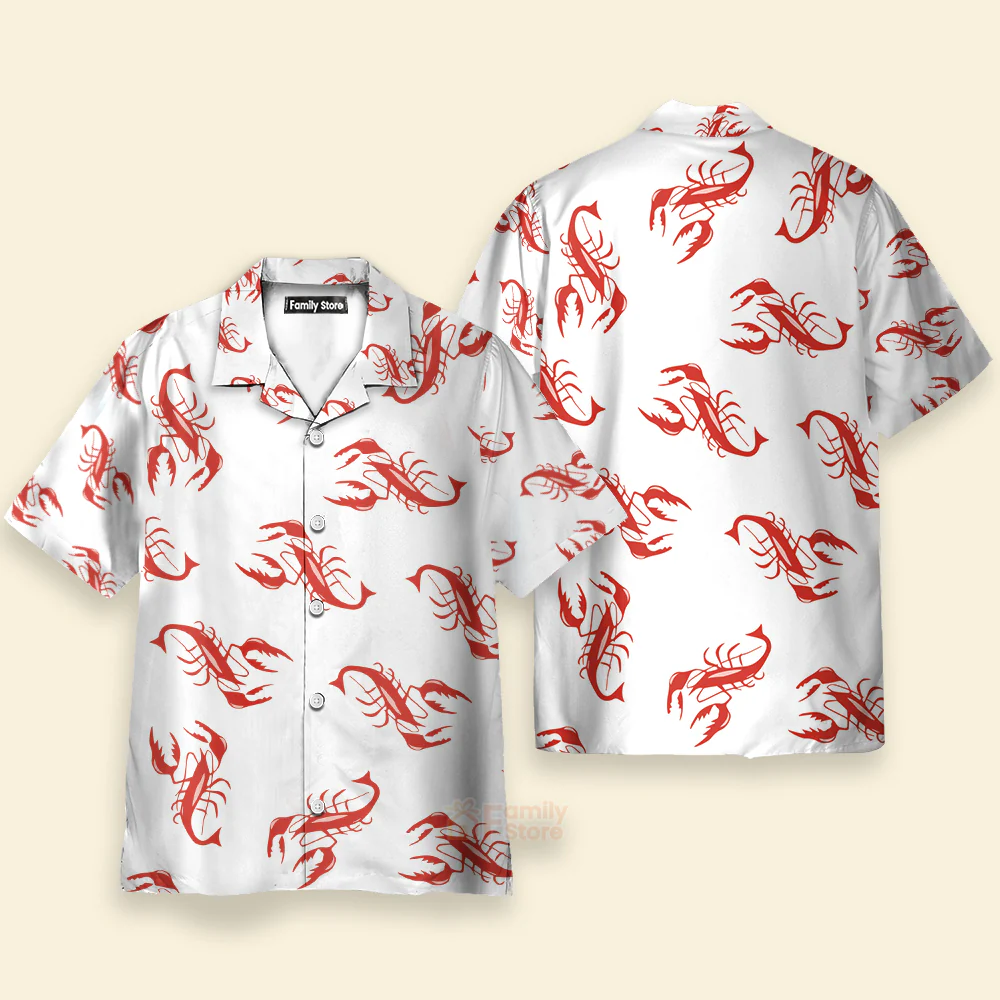 Lobster Print Hawaiian Shirt - Funny Seafood Lover Beach Shirt for Men & Women - Image 2