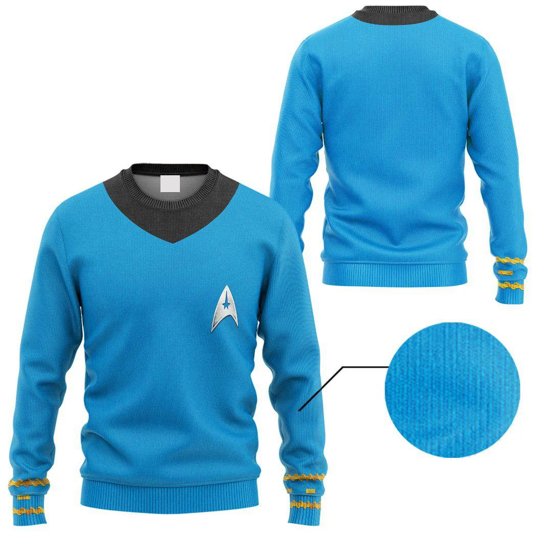 SaTr The Original Series 1966 1969 Blue Sweater For Men, Women - Image 2