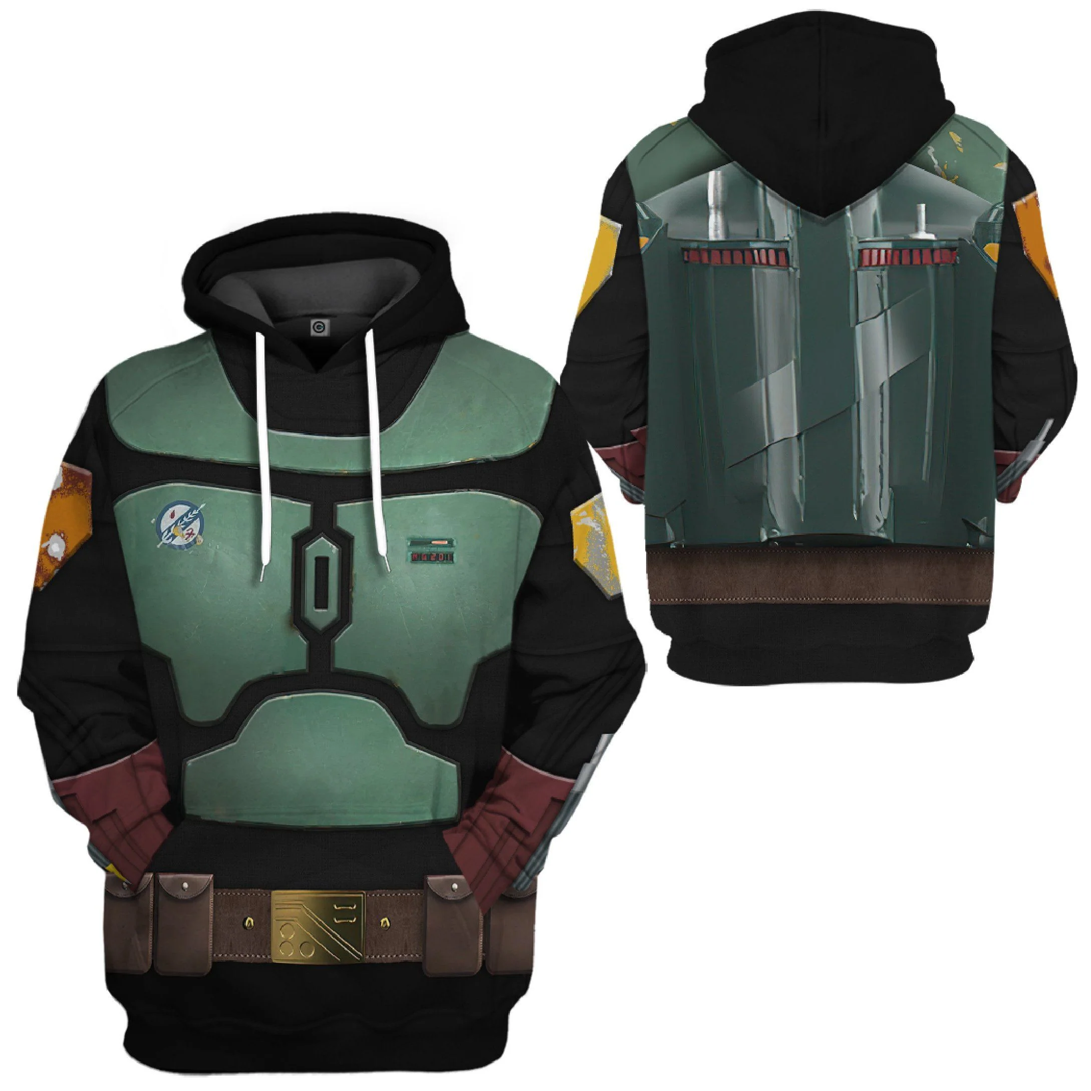 Stwa Boba Fett In The Black Mando Season 2 Hoodie - Image 3