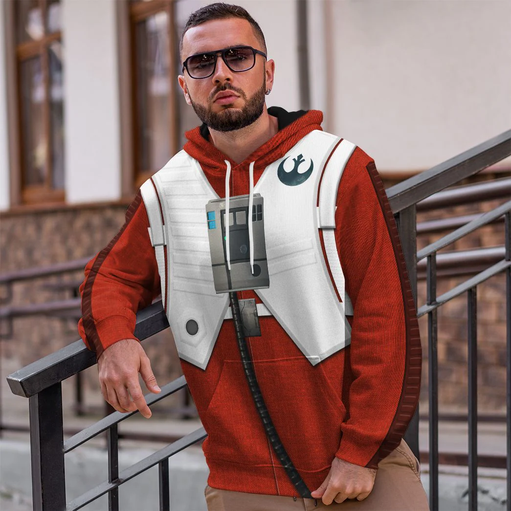 Stwa Poe Dameron Hoodie For Men - Image 3