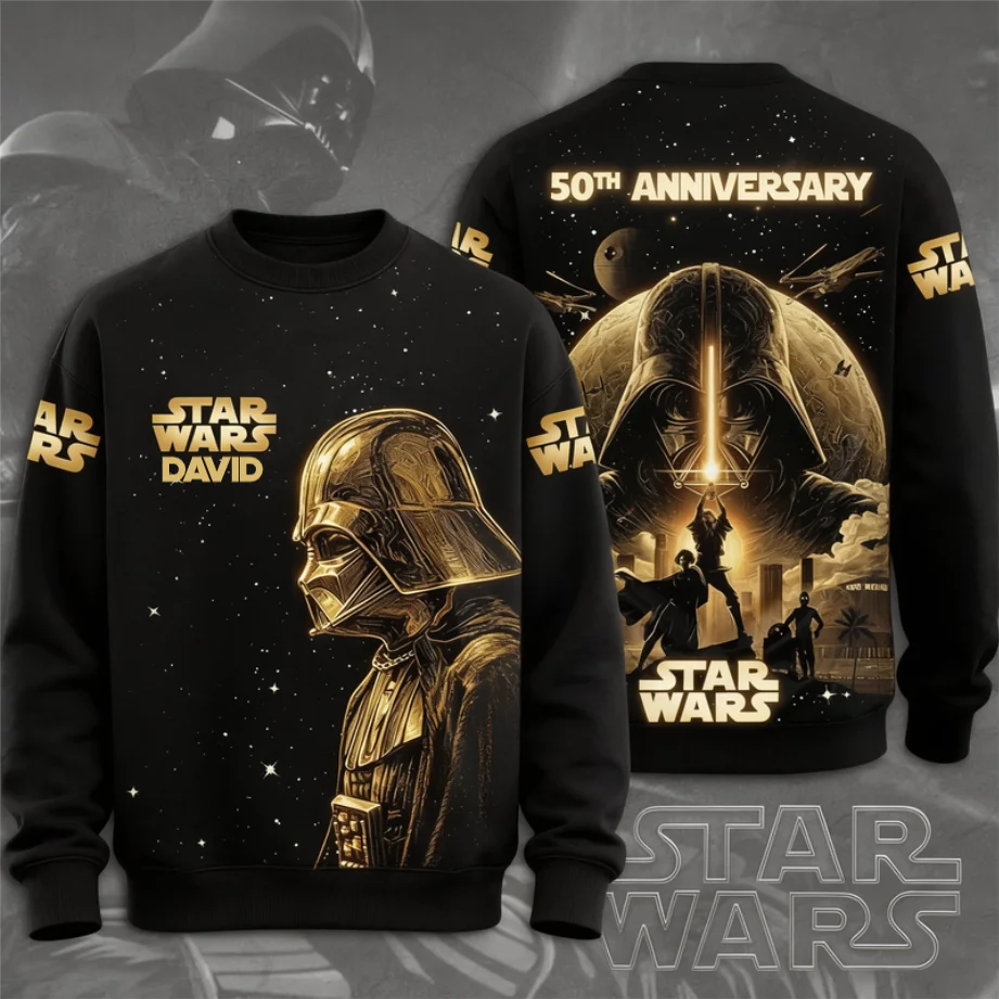 50th Anniversary Golden Helmet Saga - Personalized All Over Shirt - Gift For - Gift For Dad, Movie Fans - Stwa - Image 2