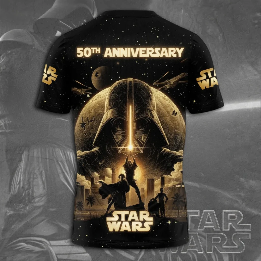 50th Anniversary Golden Helmet Saga - Personalized All Over Shirt - Gift For - Gift For Dad, Movie Fans - Stwa - Image 6