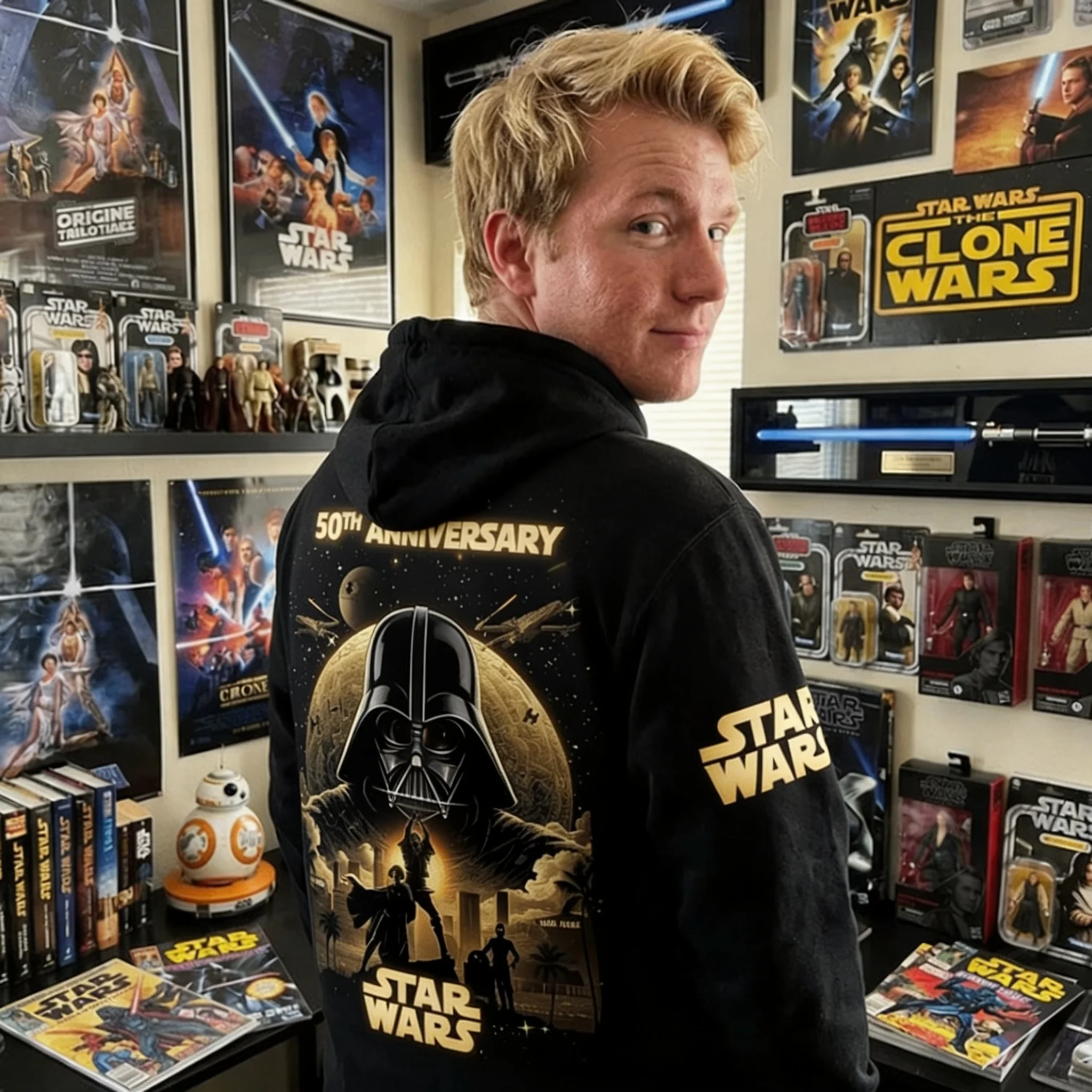 50th Anniversary Golden Helmet Saga - Personalized All Over Shirt - Gift For - Gift For Dad, Movie Fans - Stwa - Image 8