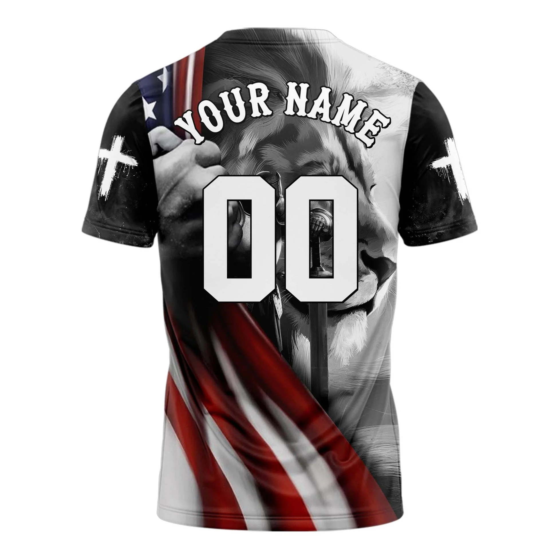 A Child Of God A man Of Faith A Warrior Of Christ 3D TShirt - Image 2