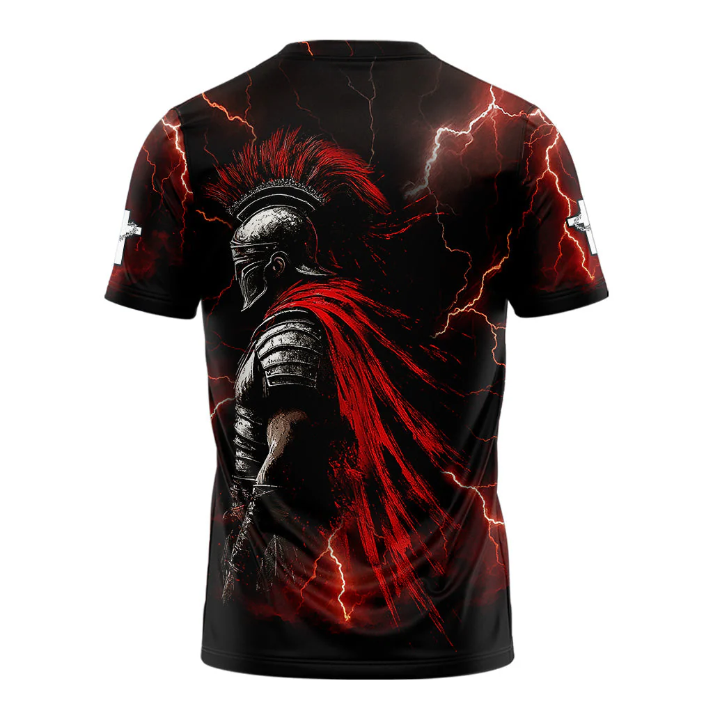 A Child Of God A Man Of Faith A Warrior Of Christ 3D TShirt - Image 2