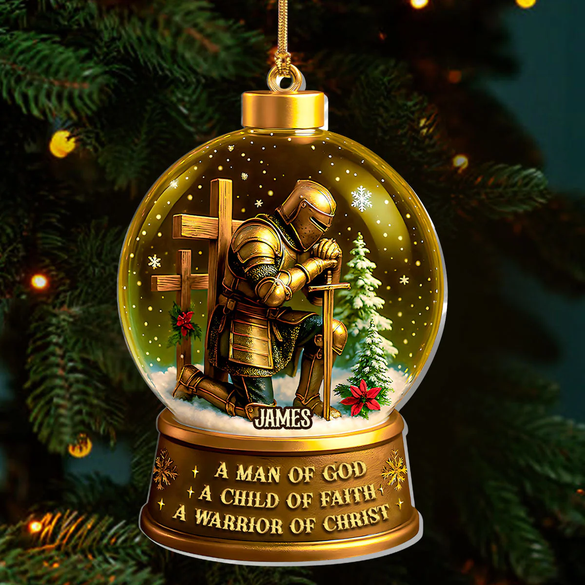 A Child Of God - Personalized Acrylic Ornament TD118 - Image 3