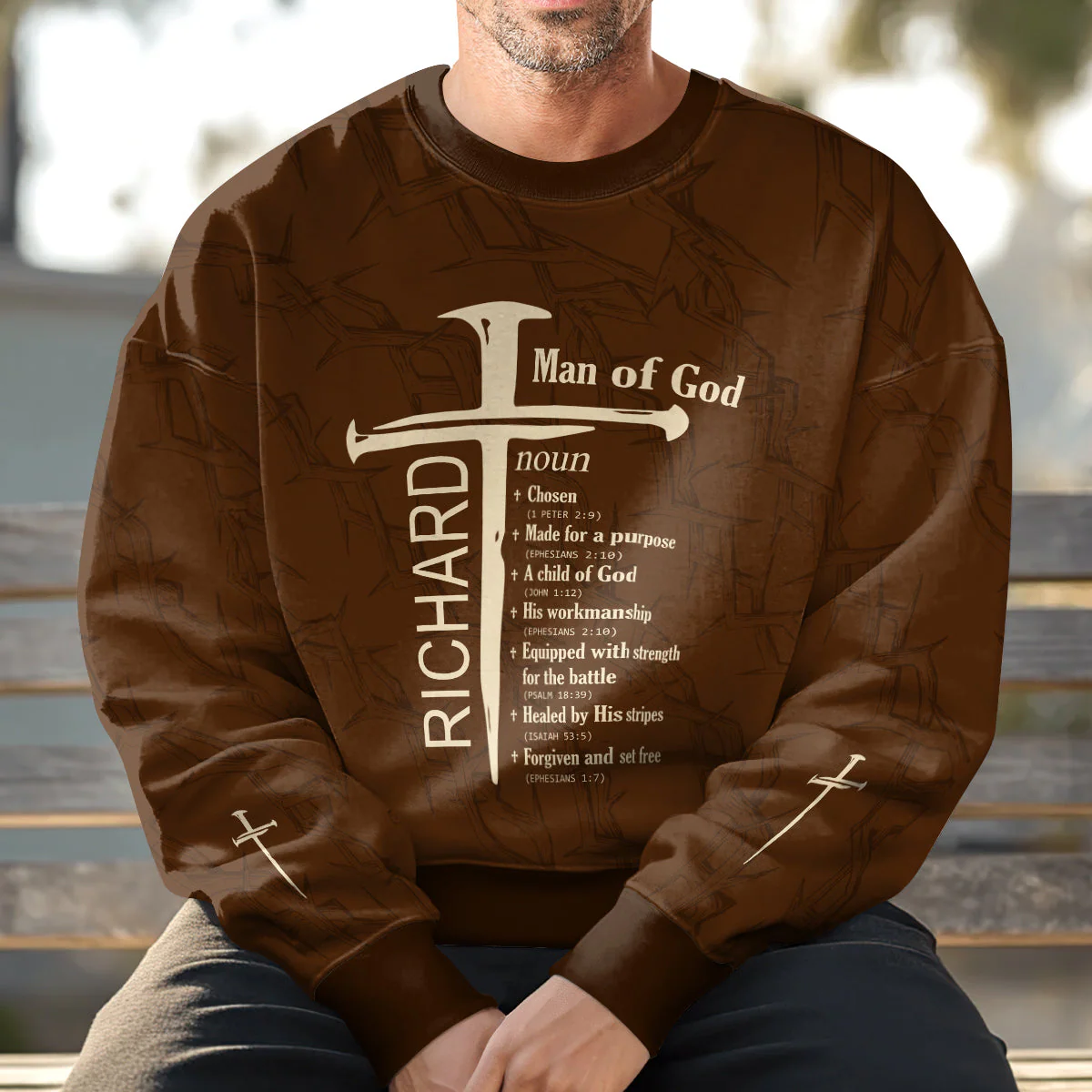 A Child Of God - Personalized AOP Sweatshirt TD118 - Image 3
