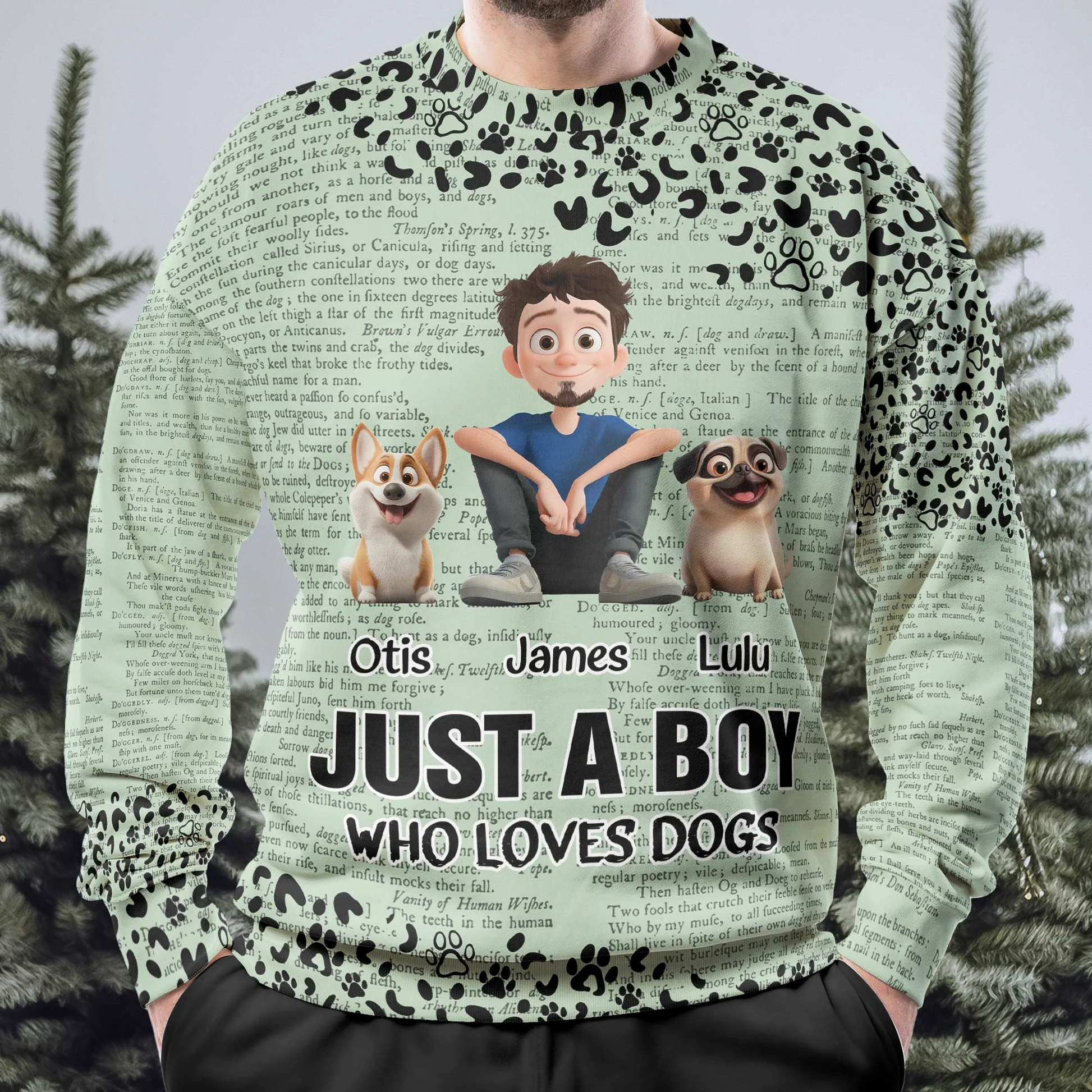 A Girl And Her Dogs Unbreakable Bond - Personalized Sweatshirt - Gift for Pet Owners, Pet Lovers, Dog Mom, Cat Mom | CLP15 NH96 - Image 4