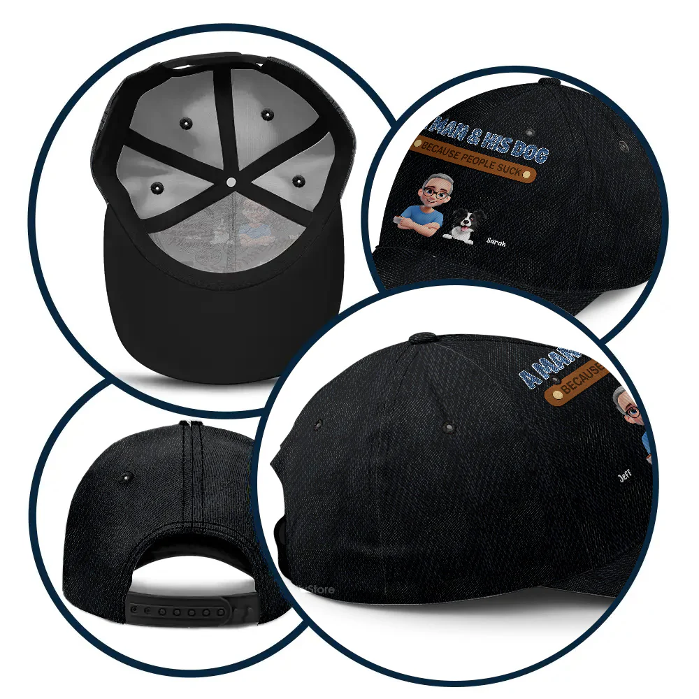 A Man And His Dog - Personalized Classic Cap - Gift for Pet Owners, Pet Lovers | CLP16 HH01 - Image 10