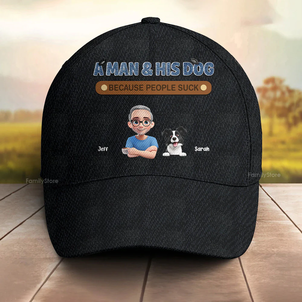 A Man And His Dog - Personalized Classic Cap - Gift for Pet Owners, Pet Lovers | CLP16 HH01 - Image 6