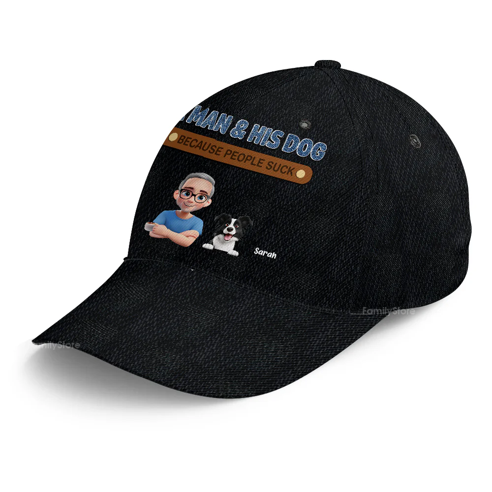 A Man And His Dog - Personalized Classic Cap - Gift for Pet Owners, Pet Lovers | CLP16 HH01 - Image 8
