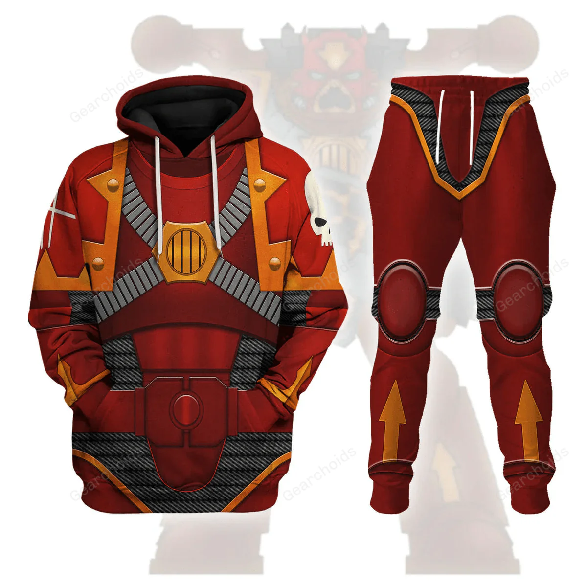 A Member Of The Brazen Beasts Khorne Daemonkin Warband - Costume Cosplay Hoodie Sweatshirt Sweatpants CSWRH103