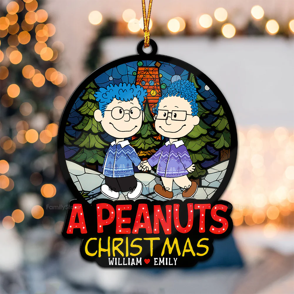 A Peanut Christmas You Will Forever Be My Always - Gift For Couples - Personalized Wood Ornament - CL43 - Image 3