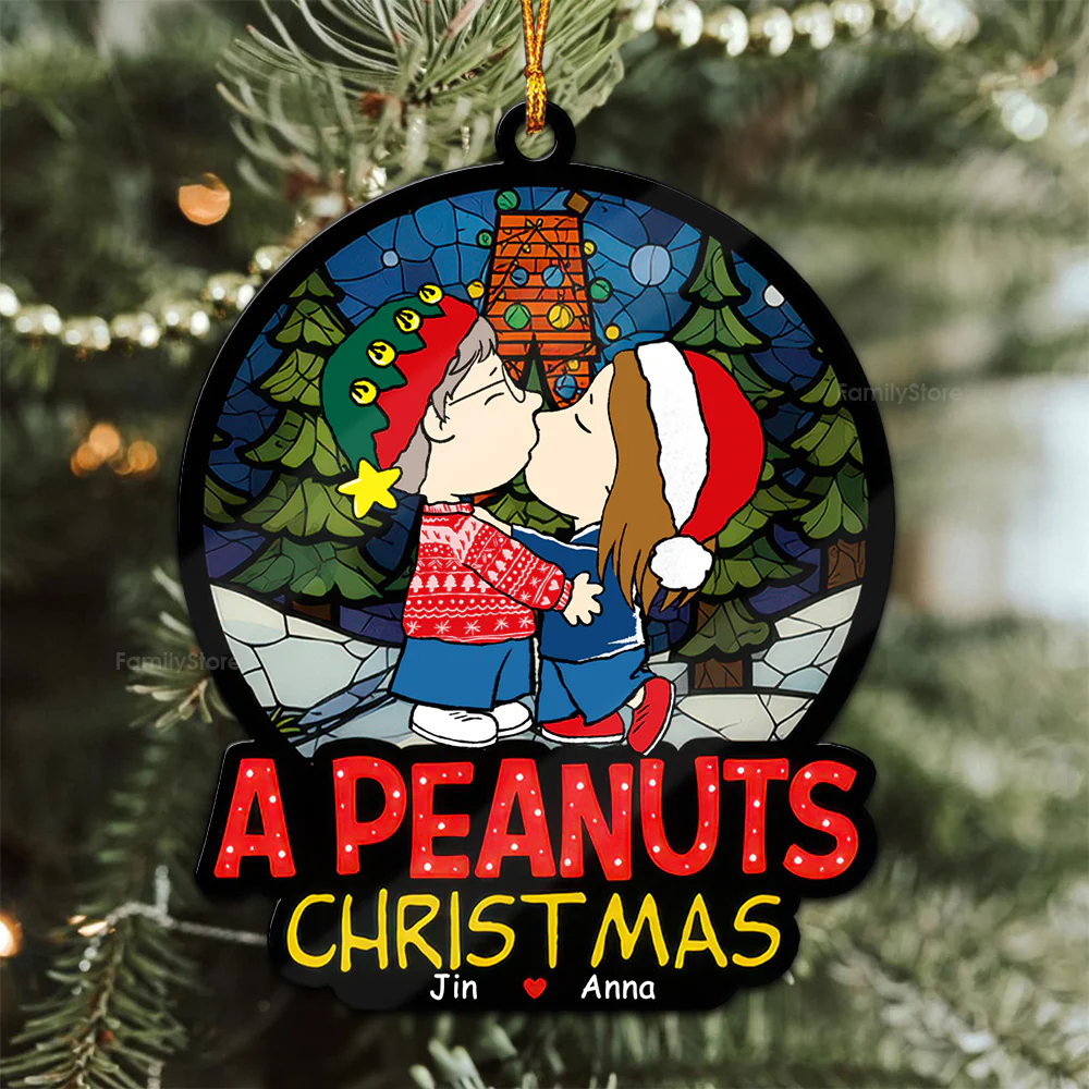 A Peanut Christmas You Will Forever Be My Always - Personalized Wood Ornament - Gift For Couple, Husband Wife - CL45 NH96 - Image 4