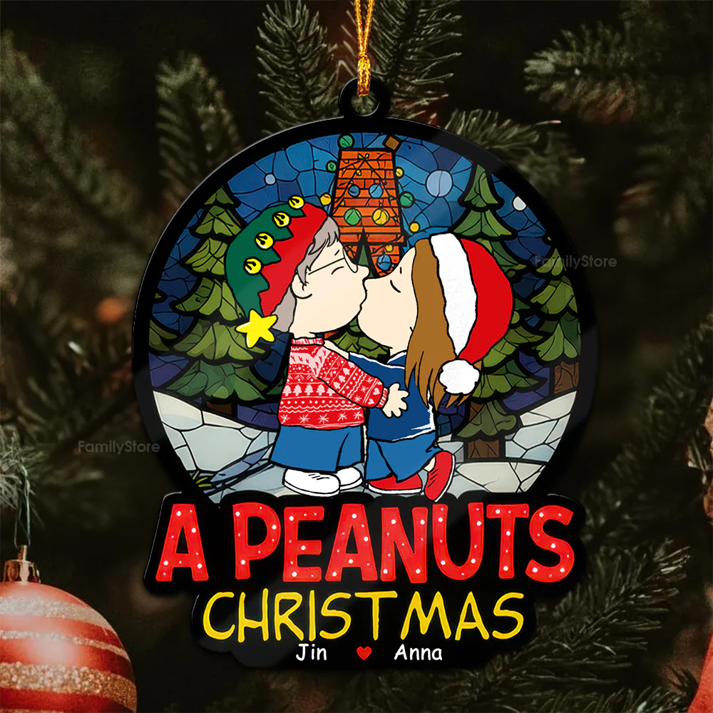 A Peanut Christmas You Will Forever Be My Always - Personalized Wood Ornament - Gift For Couple, Husband Wife - CL45 NH96 - Image 6
