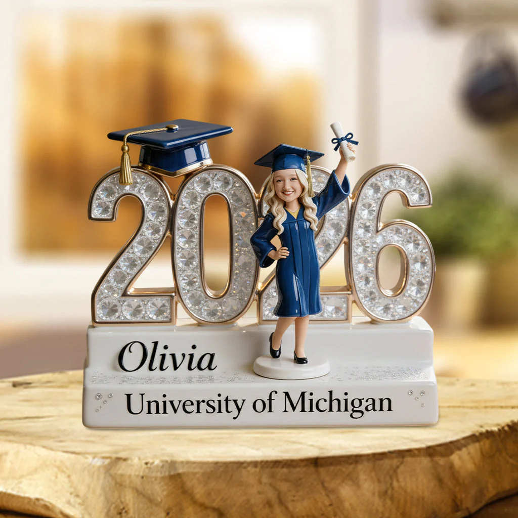 A Sweet Ending To A New Beginning - Personalized Shape Acrylic Plaque - Gift For Graduates - Image 3
